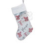 Personalised Pink Bow Christmas Stocking, thumbnail 4 of 4