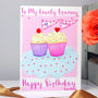 Personalised Cupcake Relation Birthday Card, thumbnail 7 of 10