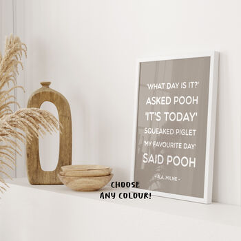 Winnie The Pooh 'Favourite Day' Print, 5 of 10