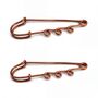 Handmade Copper Safety Pin Brooch, thumbnail 11 of 11
