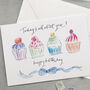 'Today Is All About You!' Cupcakes Birthday Card, thumbnail 2 of 3