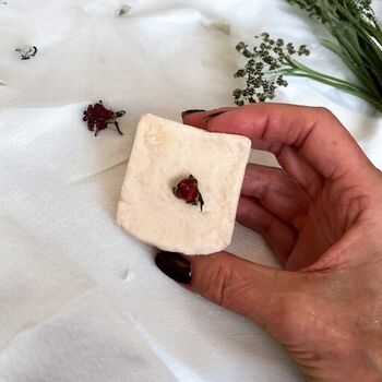 Bath Melt Gift Box X4 With Organic Shea And Lavender Essential Oil, 8 of 8