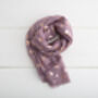 Personalised Rose Gold Paw Print Scarf, thumbnail 2 of 3