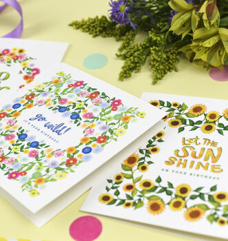 Let The Sun Shine Birthday Card, 2 of 3