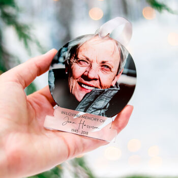 Personalised Memorial Photo Tree Decoration Memory Gift, 9 of 9