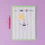 Personalised Monster Birthday Card With Stickers, thumbnail 5 of 7