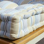 Cotton Stripe Dining Chair Cushions, thumbnail 6 of 6
