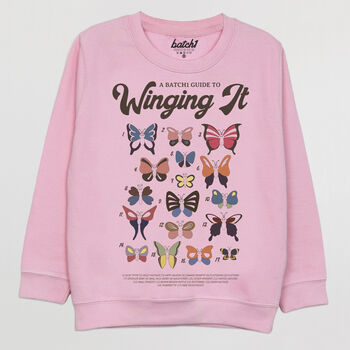 Winging It Girls' Butterfly Guide Sweatshirt, 6 of 6