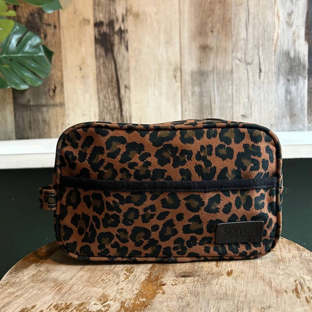 Large Leopard Cosmetic Bag, 1 of 6