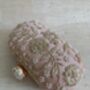 Pink Raw Silk Oval Clutch Bag, thumbnail 4 of 10