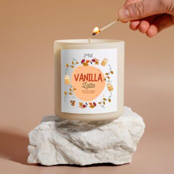 Vanilla Latte Autumnal Candle For Autumn Decor, 2 of 6