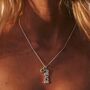 Peace Rocks Sterling Silver / Gold Plated Birthstone Necklace, thumbnail 1 of 11