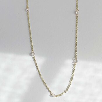 Diamond Waterfall Droplet Necklace, 4 of 6