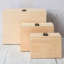 Personalised New Baby Large Wooden Memory Box, thumbnail 4 of 4