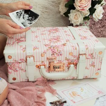 Stunning Keepsake Suitcase In Vintage Floral By Natural Baby Box ...