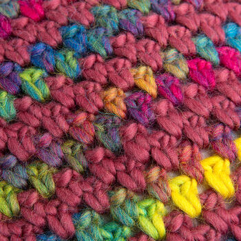 Ellie Rainbow Cushion Easy Crochet Kit, 4 of 5