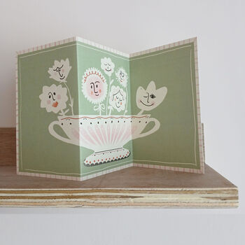 Blooming Marvellous Trippy Tych Fold Out Card, 4 of 4