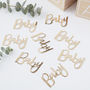 Gold Foiled Baby Baby Shower Table Confetti, thumbnail 1 of 3