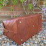 Luxury Buffalo Leather Holdall, Travel Bag, Gym Bag, thumbnail 4 of 7