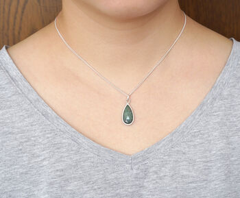 Raindrop Emerald Necklace, 2 of 3