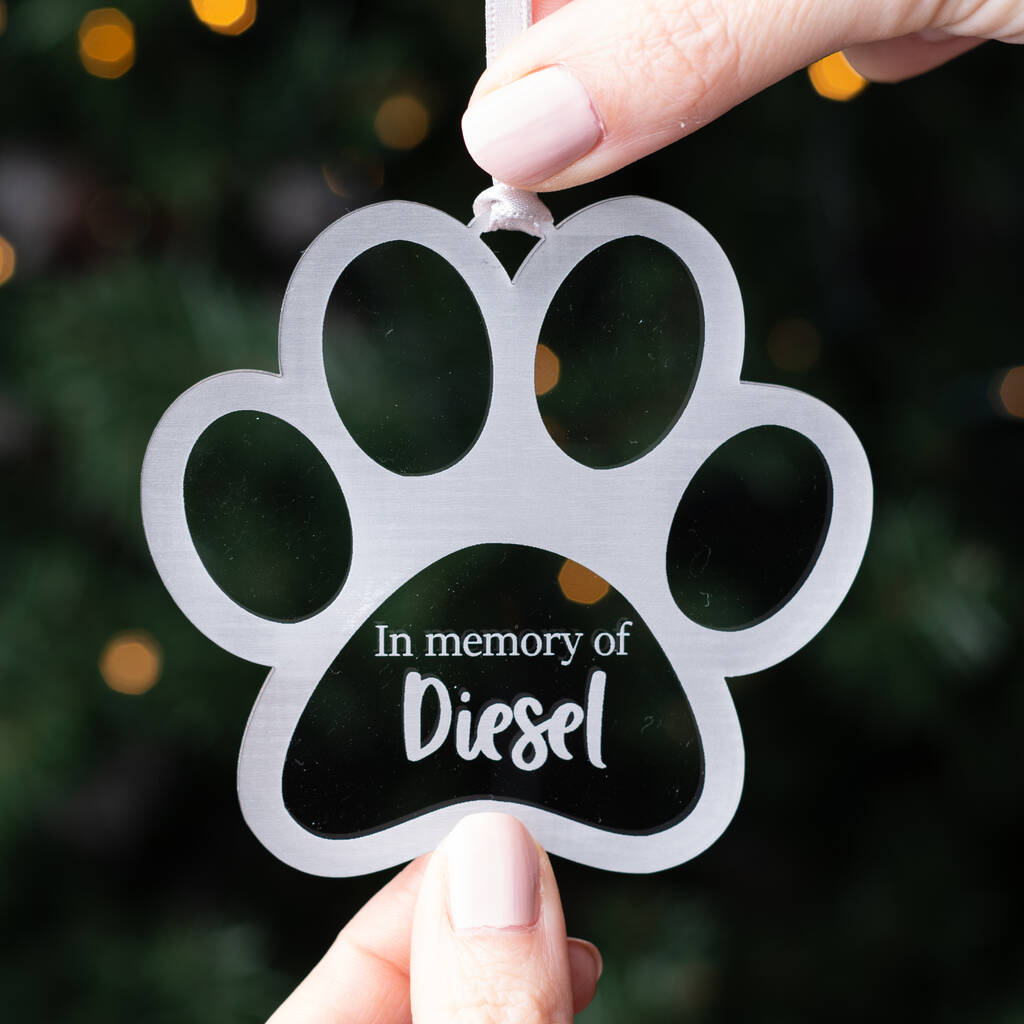 Personalised Cat Dog Memorial Bauble By Sprinkled with Magic