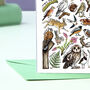 Moorland Wildlife Of Britain Greeting Card, thumbnail 7 of 8