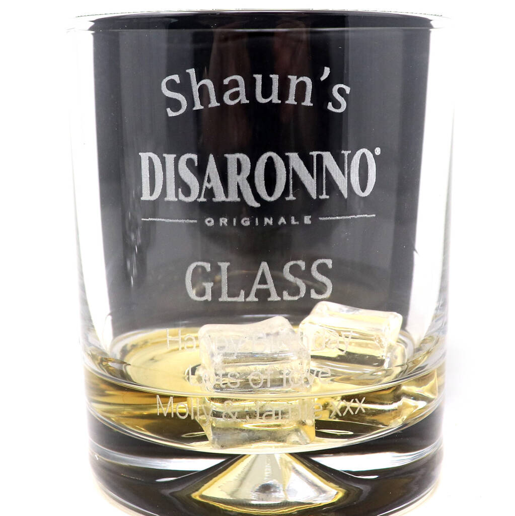 Personalised Disaronno Design Tumbler Glass