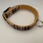 Check Fabric Designer Collar, Matching Lead Available, thumbnail 2 of 8
