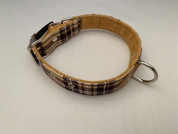 Check Fabric Designer Collar, Matching Lead Available, 2 of 8