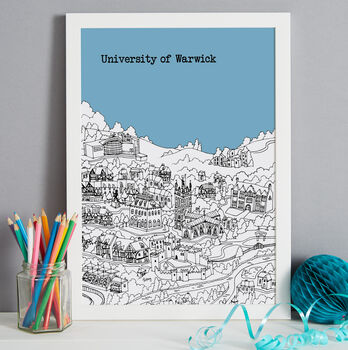 Personalised Warwick Graduation Gift Print, 6 of 9
