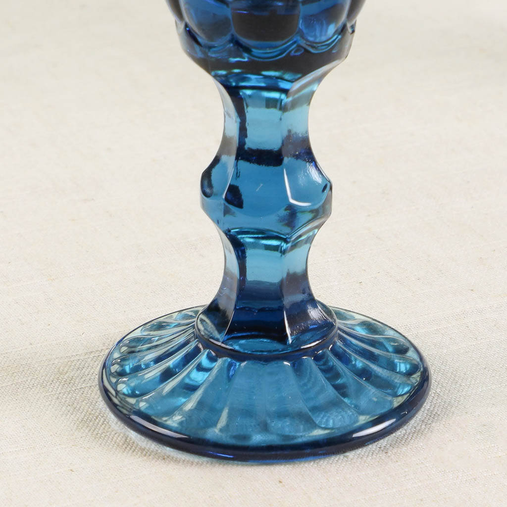 Luxury Sapphire Blue Glass Champagne Flutes By Dibor