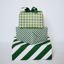 Green Candy Stripe Luxury Wrapping Paper, thumbnail 3 of 7