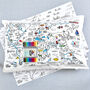 World Map Pillowcase Kit + 10 Pens, Colour In And Learn, thumbnail 3 of 8