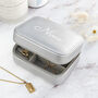 Personalised Metallic Grey Travel Jewellery Case, thumbnail 4 of 5