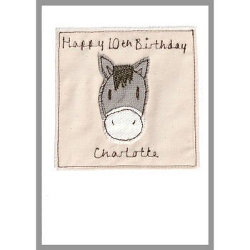 Personalised Horse / Pony Birthday Card For Girl, 11 of 12