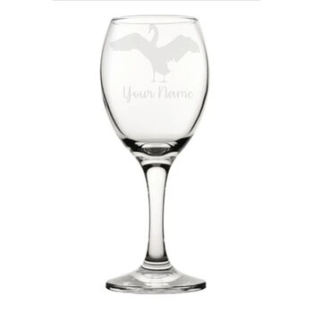 Personalised Goose Engraved Glass, 3 of 6