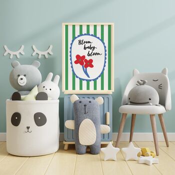 Bloom Baby Bloom Nursery Print, 5 of 7