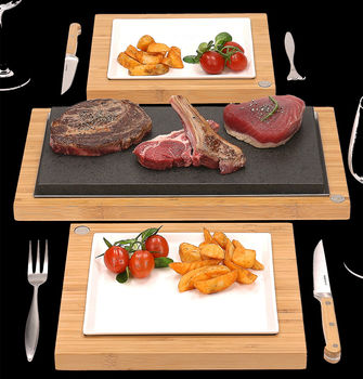 The Steak Stones Sharing Steak Plate And Server Sets, 3 of 5