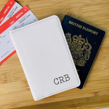 Personalised Initial Passport Holder, 3 of 5