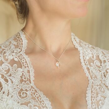 Good Luck Horseshoe Necklace With Crystal Pendant, 7 of 7