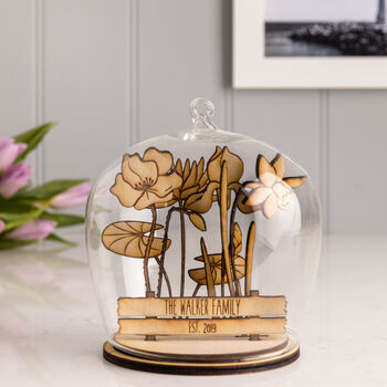 Birth Flower Glass Dome Decoration For Her, 5 of 9
