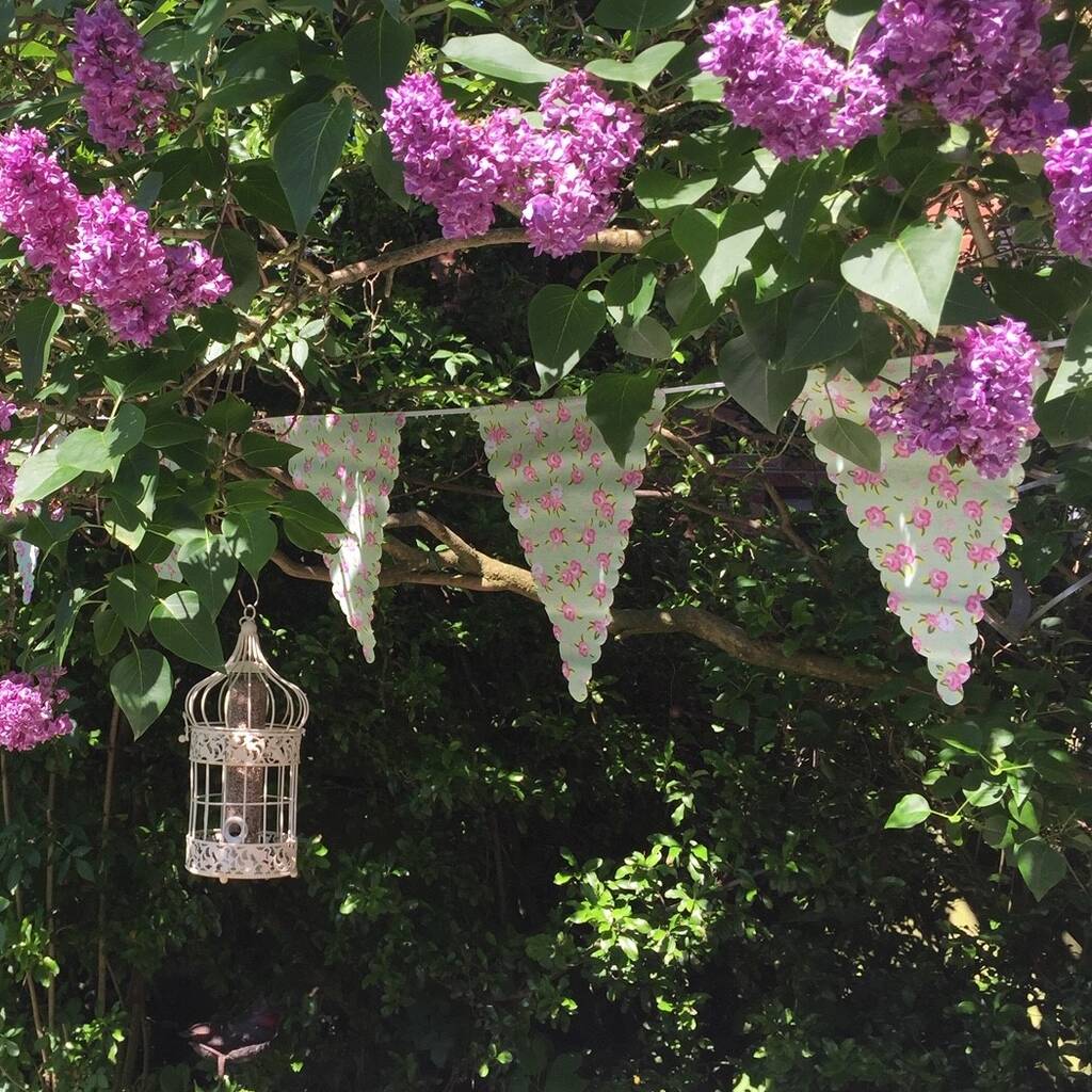 Floral Fabric Bunting By Bunting & Barrow