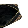 Leopard Print Make Up Bag With Gold Palm Brooch, thumbnail 3 of 5