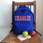 Personalised Appliqué Name Backpack Assorted Colours, thumbnail 5 of 10