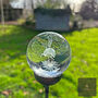 Stylish 3D Crystal Ball Orb Garden Stake, Multiple Designs To Choose From, thumbnail 1 of 12