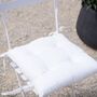 Linen Seat Pad Cushion, thumbnail 2 of 6
