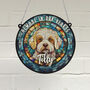 Bichon Frise Memorial Suncatcher, thumbnail 1 of 6