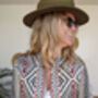 Zambezi Geometric Tribal Short Biker Jacket Coat, thumbnail 8 of 12