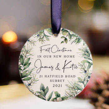 Personalised New House Christmas Decoration Gift, 4 of 7