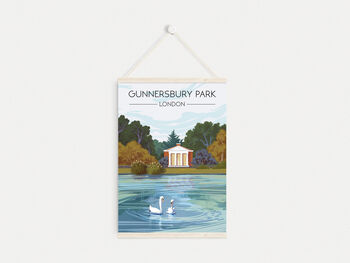 Gunnersbury Park London Travel Poster Art Print, 6 of 8